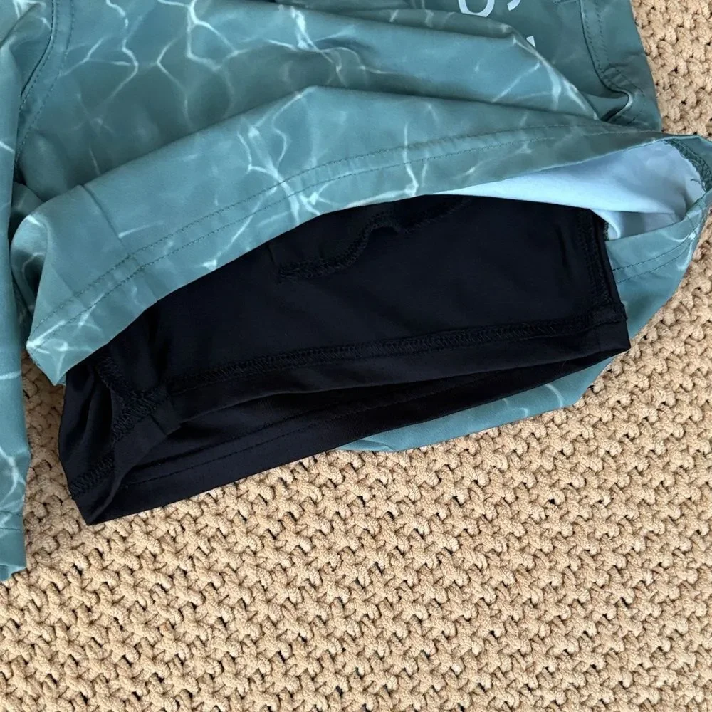 NWOT Spyder Aqua Patterned Active Mens Performance  Swimwear Size M